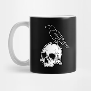 Raven and Skull Mug